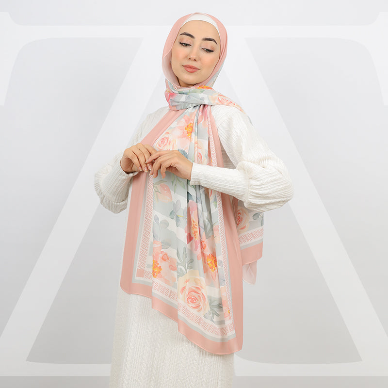 طرحة شيفون ديجيتال 180 - SCM551