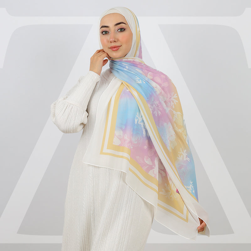 طرحة شيفون ديجيتال 180 - SCM561