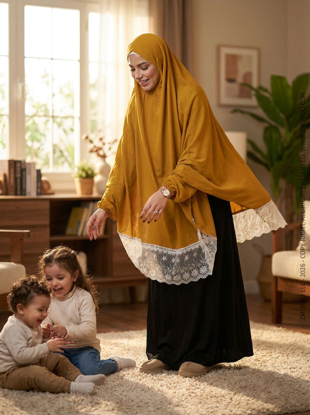 خمار صلاة فيسكوز زمرد   - SF5511