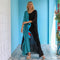 عباية شيفون وجوه  - Chiffon Faces Kaftan