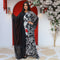 عباية شيفون وجوه  - Chiffon Faces Kaftan