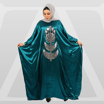 عباية دبي حرير ستان تطريز - STN5011