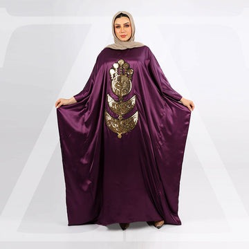 عباية دبي حرير ستان تطريز - STN5018
