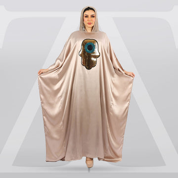 عباية دبي حرير ستان تطريز - STN5019