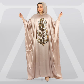 عباية دبي حرير ستان تطريز - STN5020