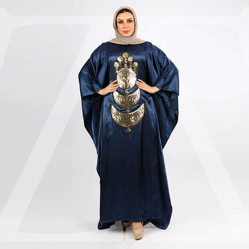 عباية دبي حرير ستان تطريز - STN5021