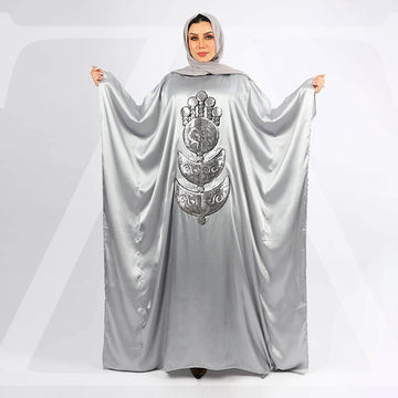 عباية دبي حرير ستان تطريز - STN5023