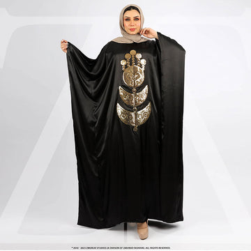 عباية دبي حرير ستان تطريز - STN5026