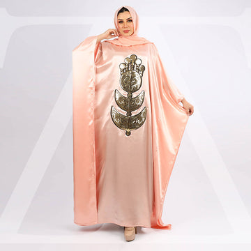 عباية دبي حرير ستان تطريز - STN5028