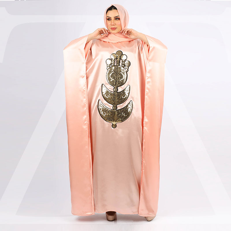 عباية دبي حرير ستان تطريز - STN5028