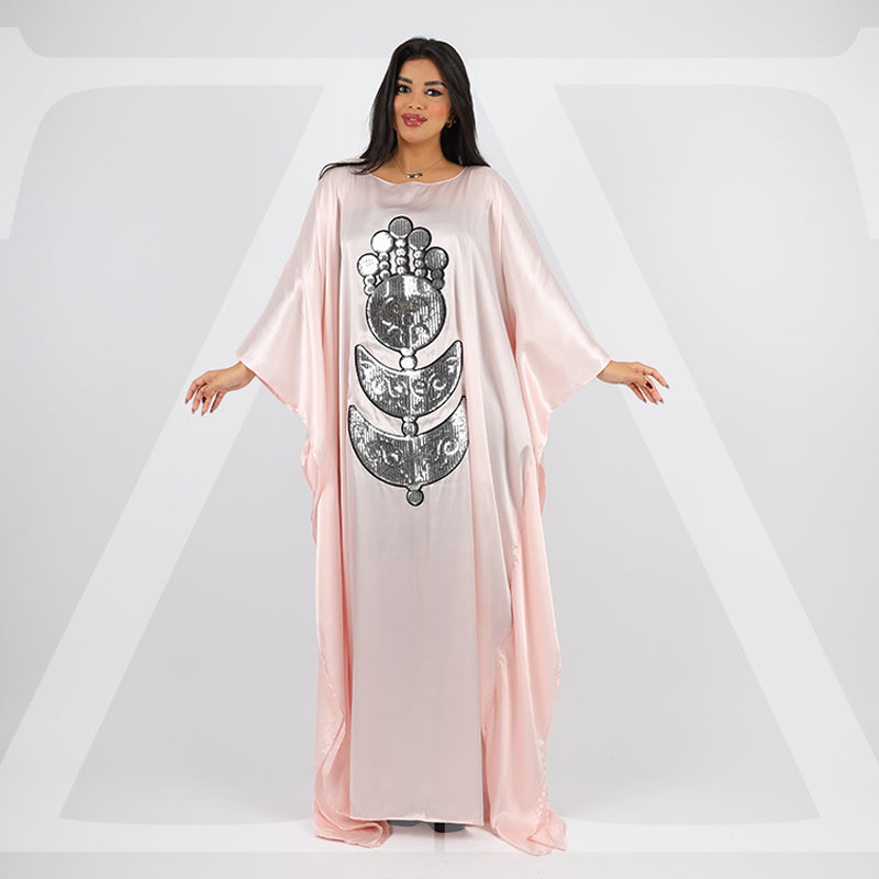 عباية دبي حرير ستان تطريز - STN5030