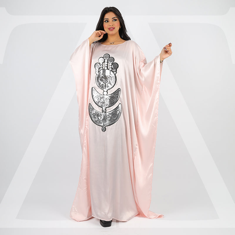 عباية دبي حرير ستان تطريز - STN5030