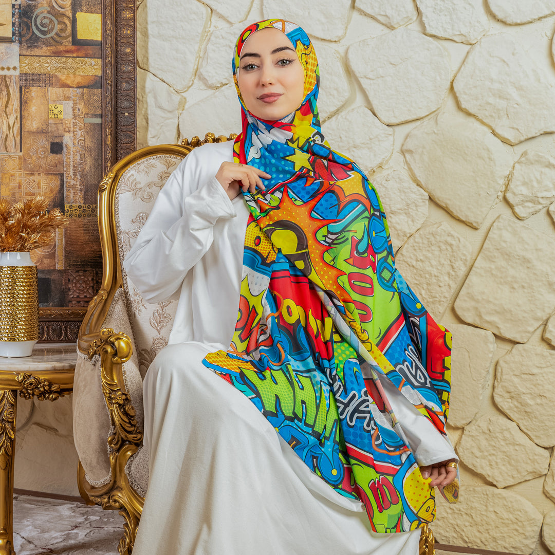 طرحة شيفون ديجيتال ٢متر - SC8660