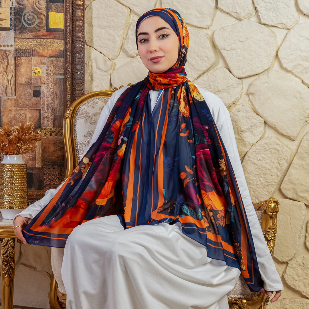 طرحة شيفون ديجيتال ٢متر - SC9173