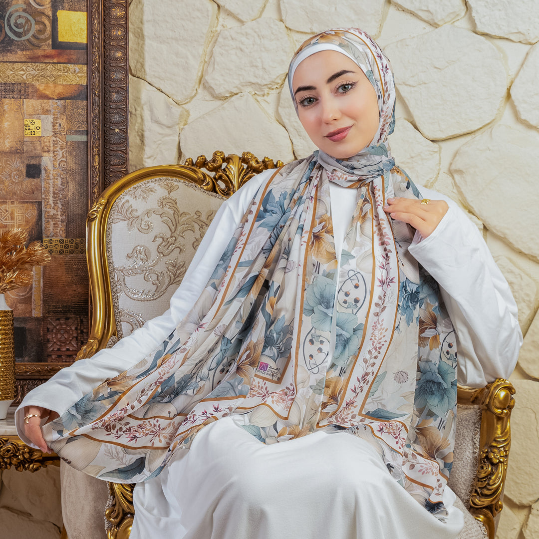 طرحة شيفون ديجيتال ٢متر - SC9293