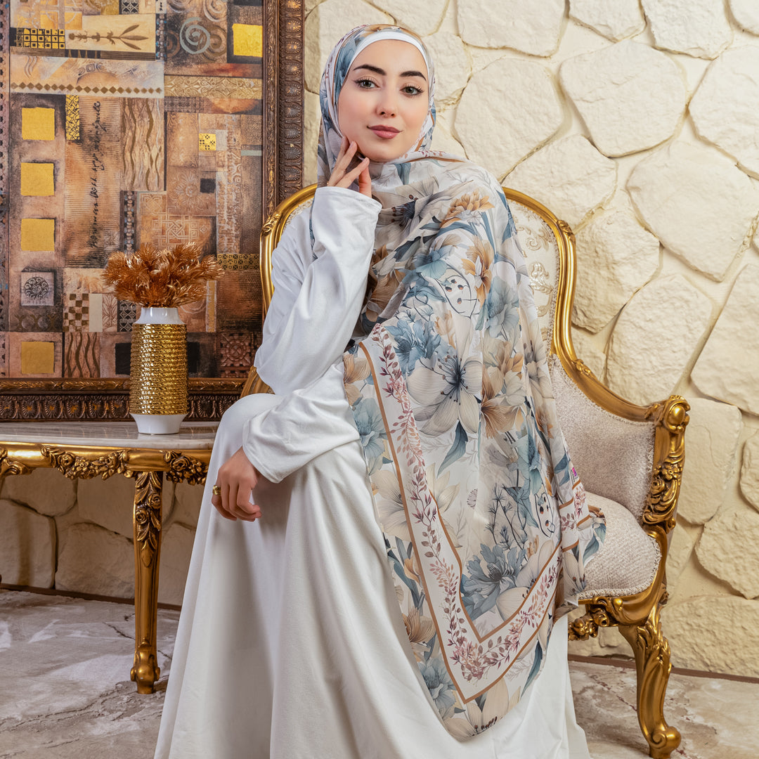 طرحة شيفون ديجيتال ٢متر - SC9293