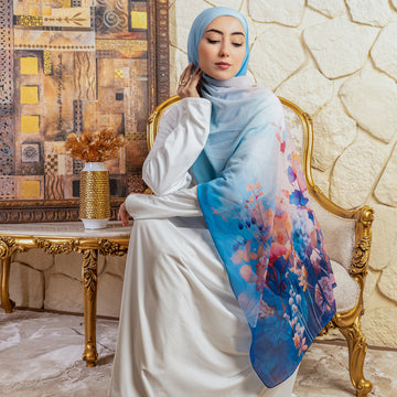 طرحة شيفون ديجيتال ٢متر - SC9294