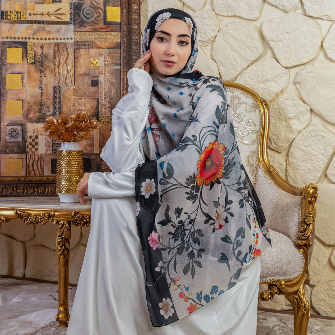 طرحة شيفون ديجيتال ٢متر - SC9320
