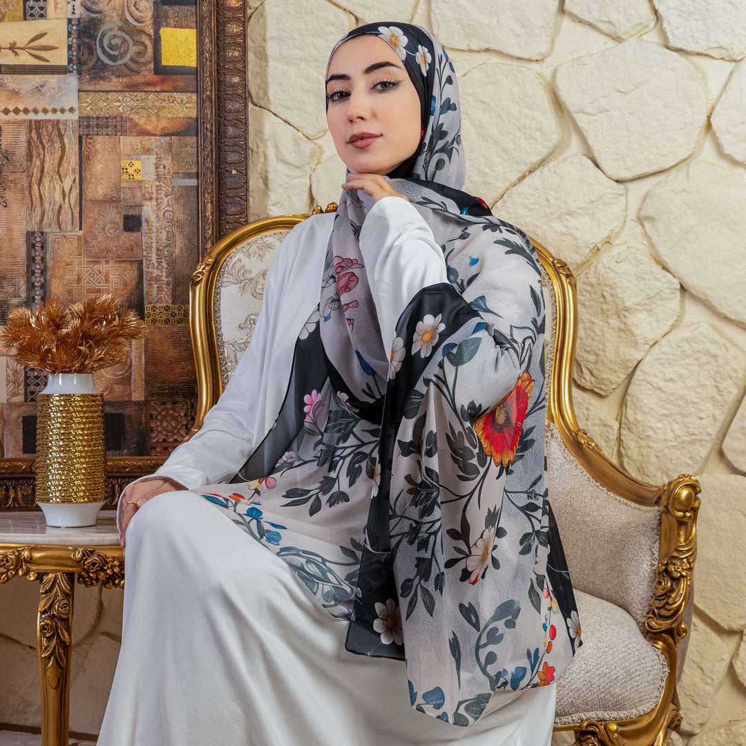 طرحة شيفون ديجيتال ٢متر - SC9320