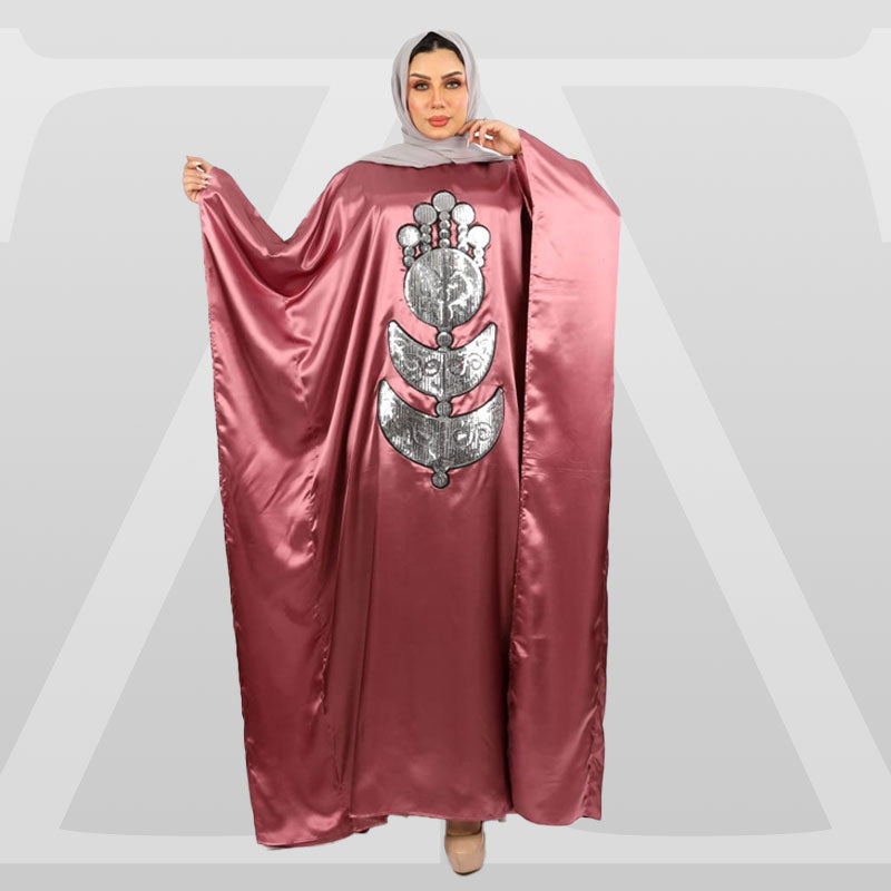 عباية دبي حرير ستان تطريز - Stn5015