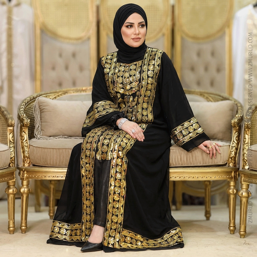 تكشيطة مغربية قطعتين تطريز - TAMSF100