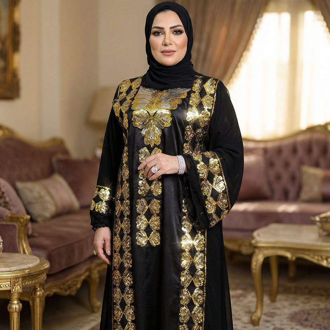 تكشيطة مغربية قطعتين تطريز - TAMSF101