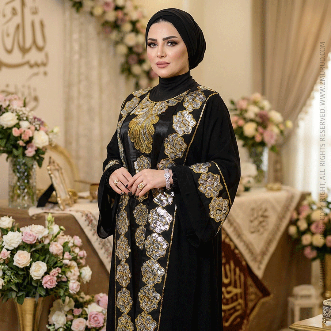 تكشيطة مغربية قطعتين تطريز - TAMSF103