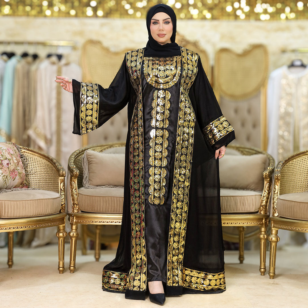 تكشيطة مغربية قطعتين تطريز - TAMSF100
