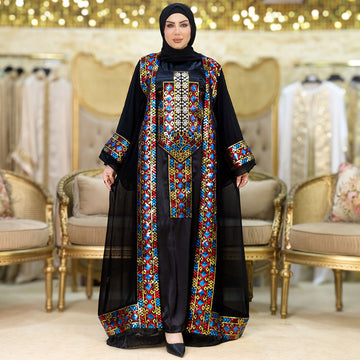 تكشيطة مغربية قطعتين تطريز - TAMSF104