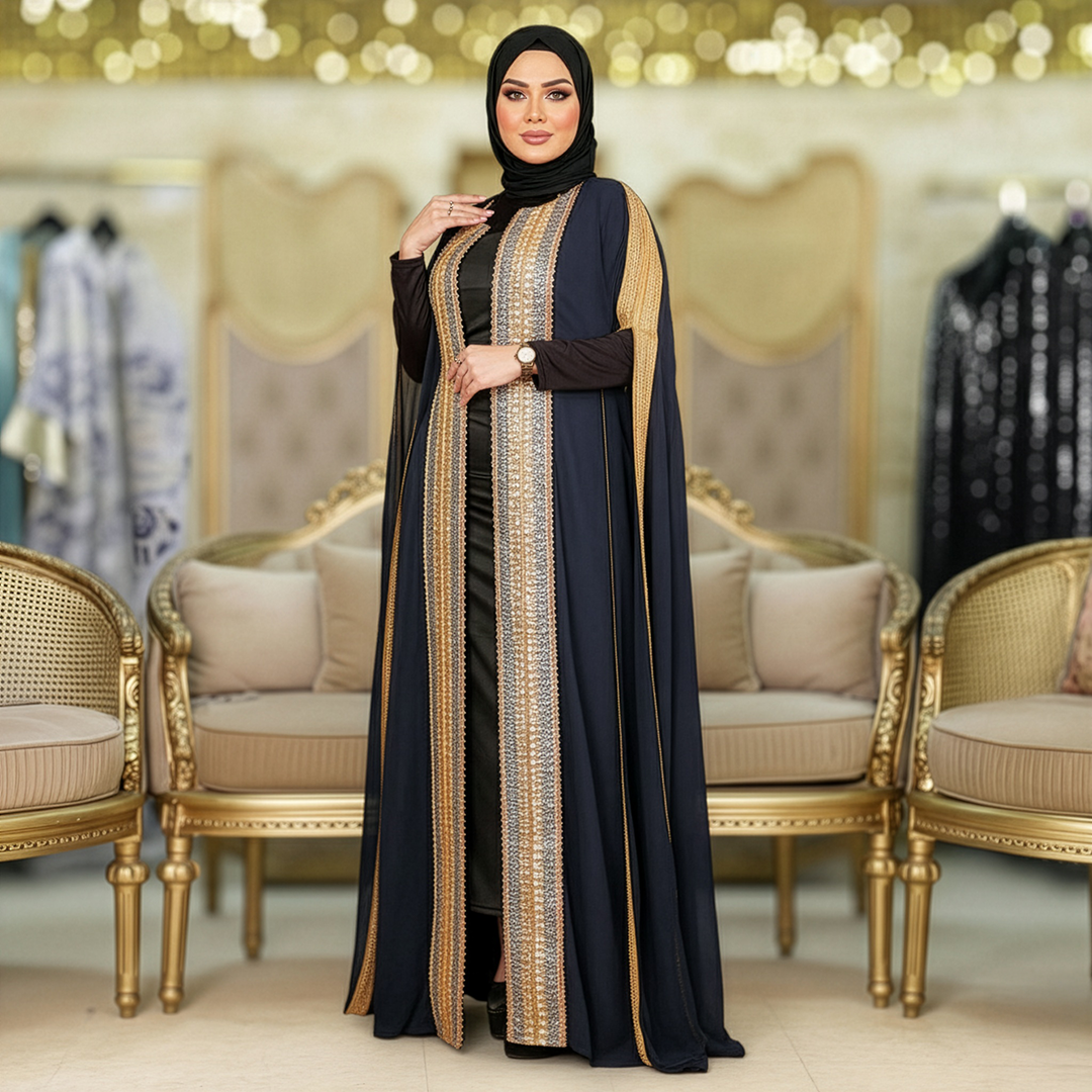 بيشت شيفون شريط تطريز هندي - besht307