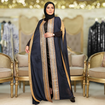 بيشت شيفون شريط تطريز هندي - besht307