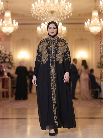 قفطان شيفون تطريز هاند ميد - dscd470