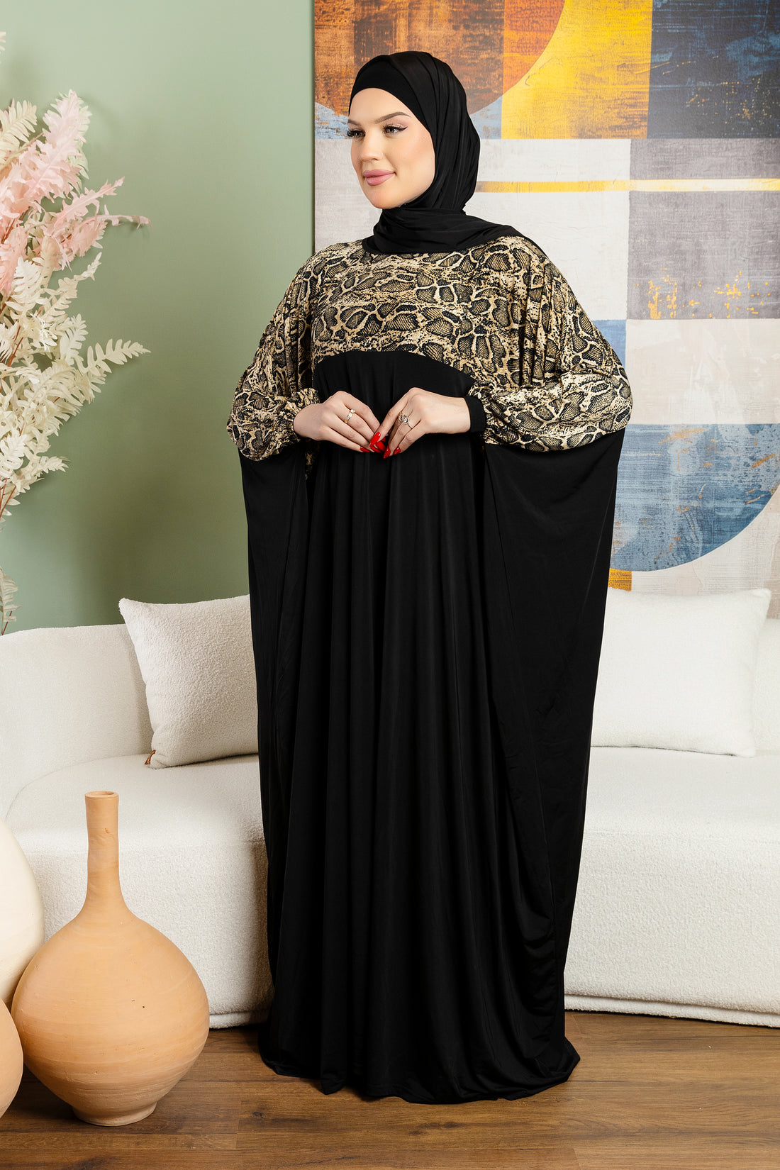 عباية سعودي بطرحة-Ezt111