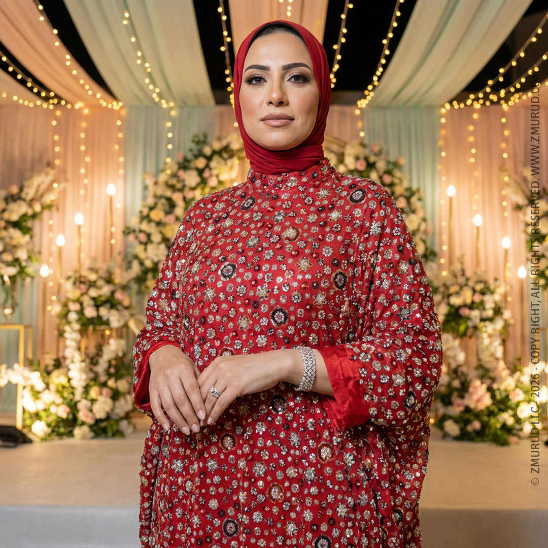 دراعة خليجي سواريه تطريز-DMDD022