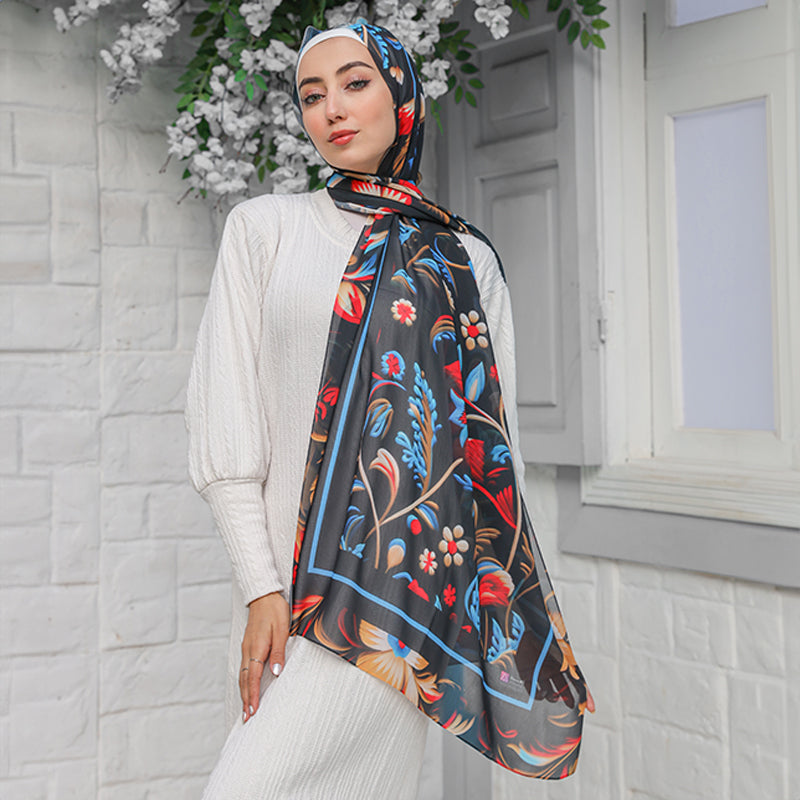 طرحة شيفون ديجيتال ٢متر - sc9132