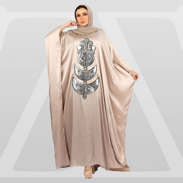 عباية دبي حرير ستان تطريز - stn50004