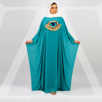 عباية دبي شيفون تطريز -SHT1030
