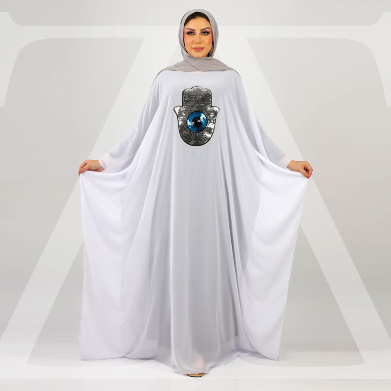 عباية دبي شيفون تطريز -SHT1039