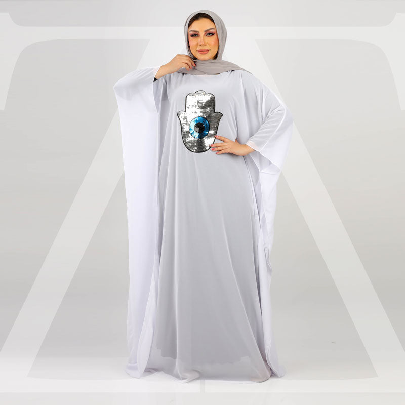 عباية دبي شيفون تطريز -SHT1039