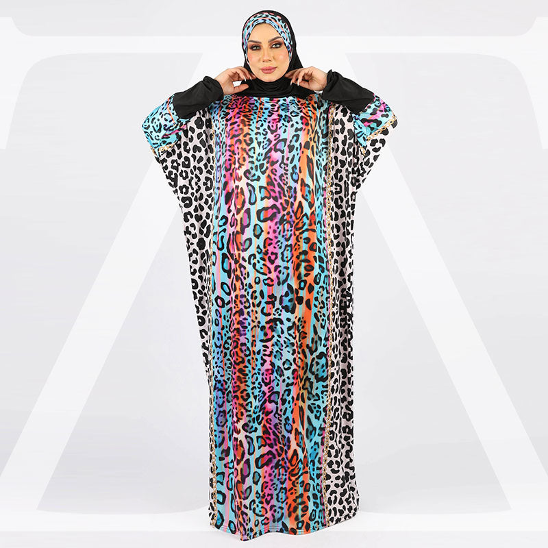 إسدال جيرسيه ديجيتال ليكرا قطعه واحده تلبيسة(ملحفه)-MLD203