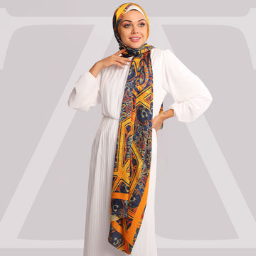 طرحة حرير ستان  ديجيتال - SC7064