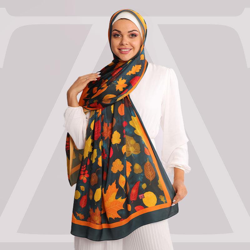 طرحة حرير ستان  ديجيتال - SC7092