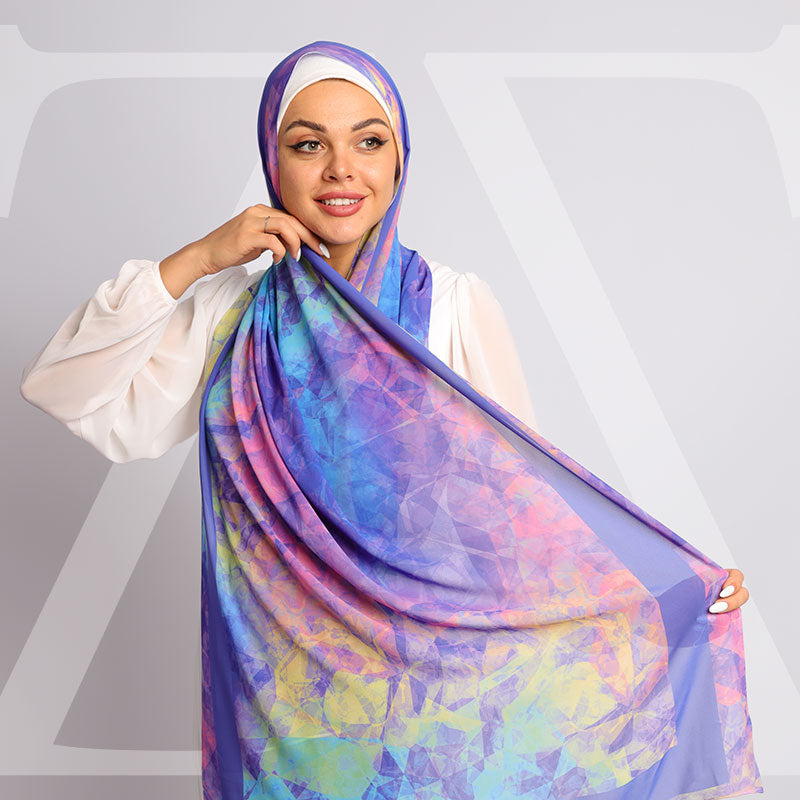 طرحة شيفون ديجيتال ٢متر- SC8013