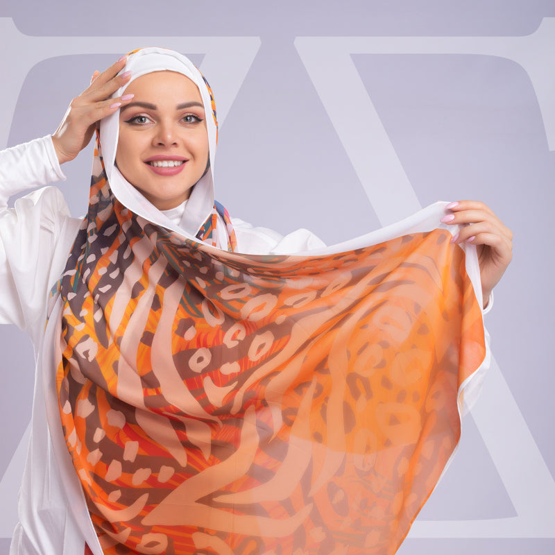 طرحة شيفون ديجيتال ٢متر - SC8213