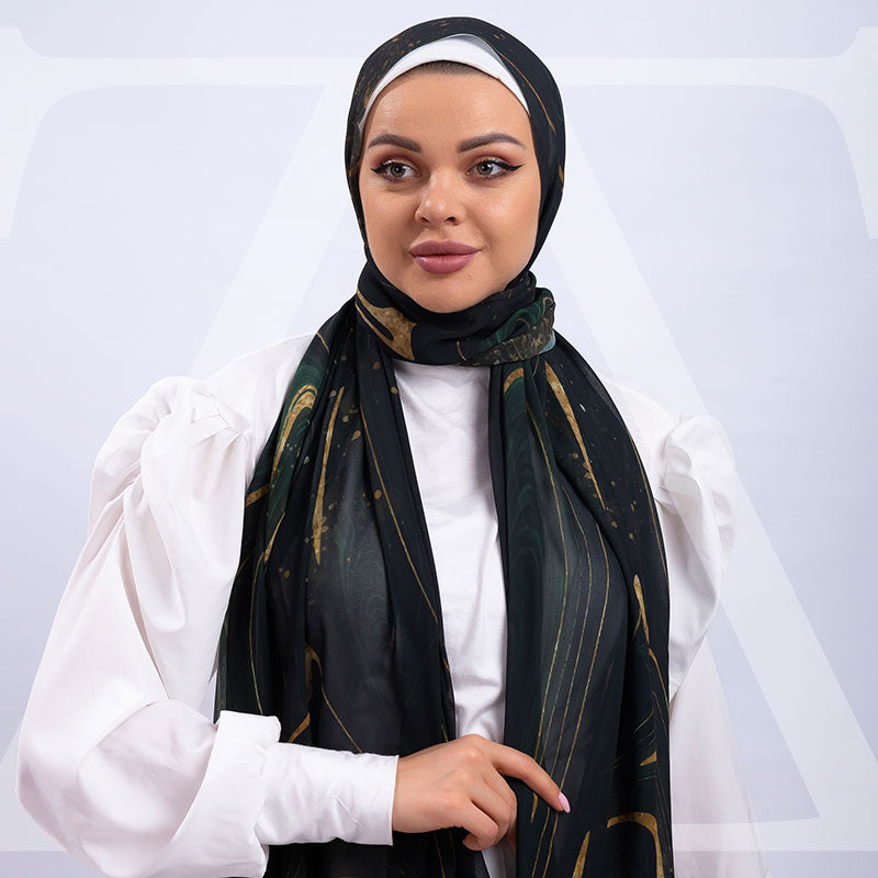 طرحة شيفون ديجيتال ٢متر - SC8378