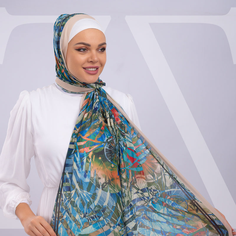 طرحة شيفون ديجيتال ٢متر - SC8741