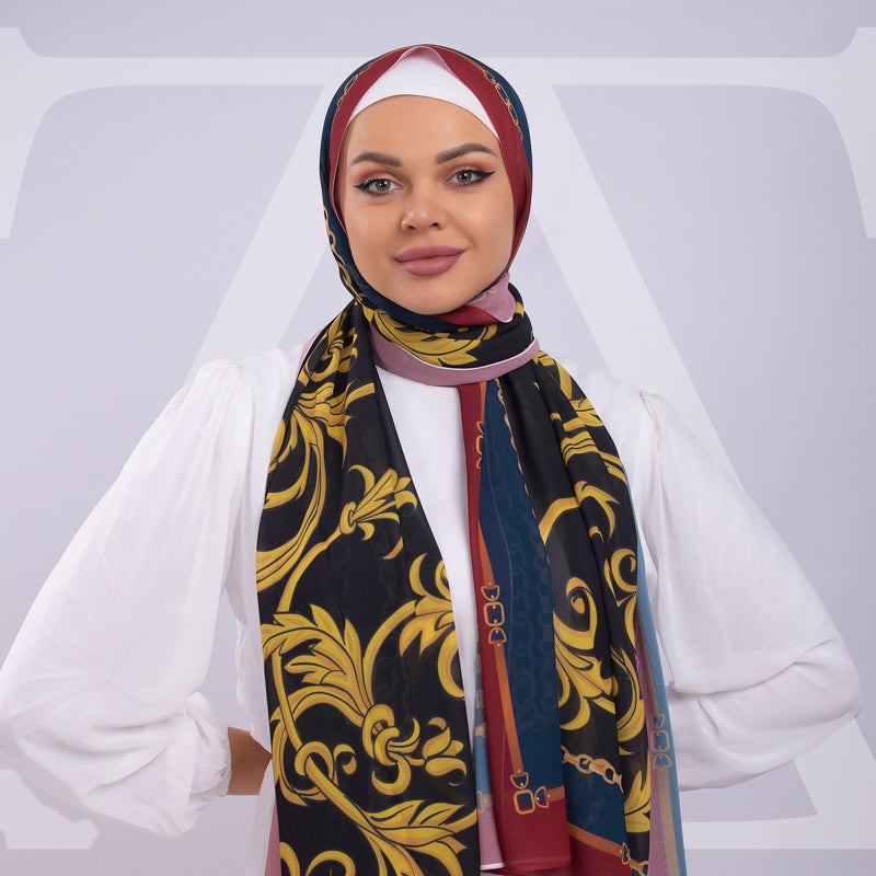 طرحة شيفون ديجيتال ٢متر - SC8742