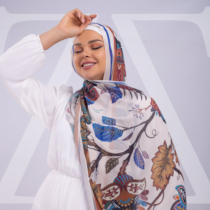 طرحة شيفون ديجيتال ٢متر - SC8779