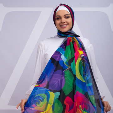 طرحة شيفون ديجيتال ٢متر - SC8792