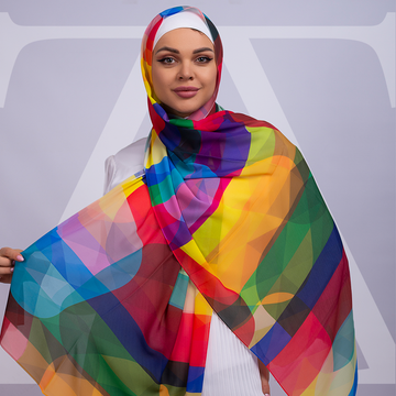 طرحة شيفون ديجيتال ٢متر - SC8819